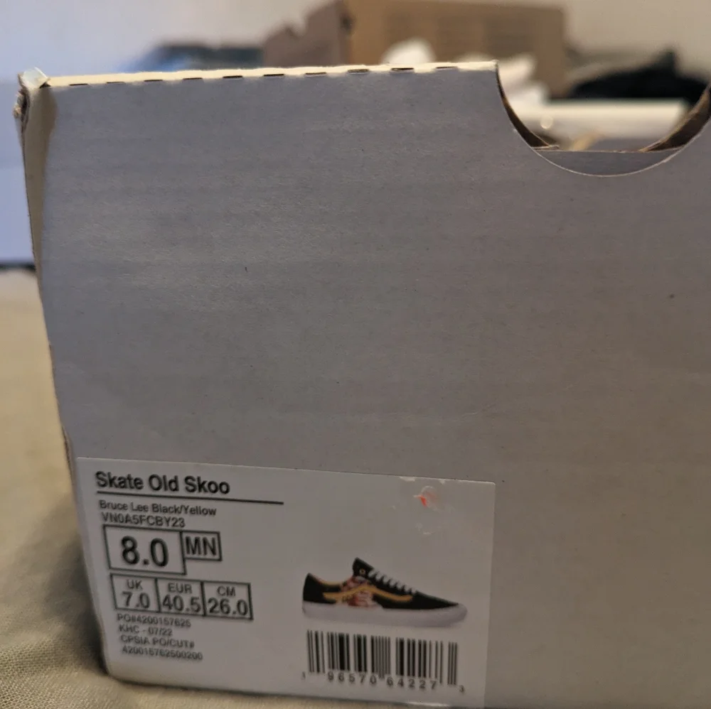 Vans Old Skool Bruce Lee Men Yellow and Black VNOA5FCBY23 ( 0124 ) 082024 - Picture 5 of 11